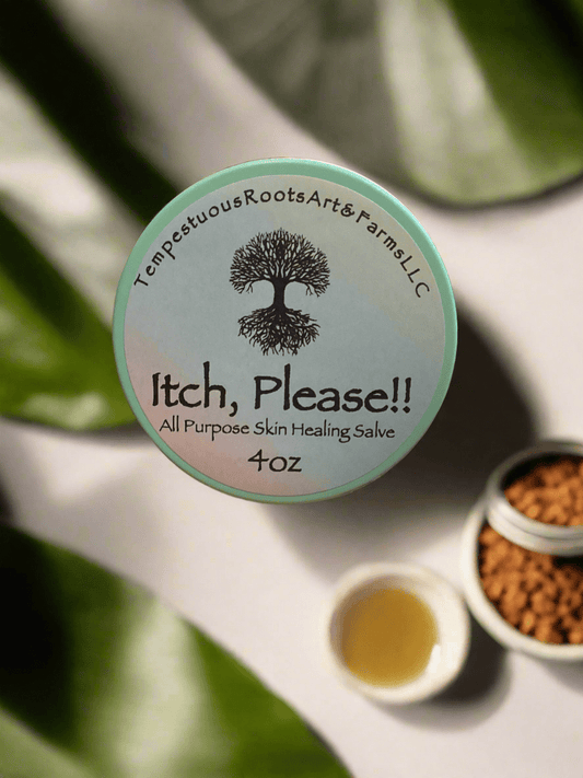 Itch, Please! All Purpose Skin Healing Salve - Tempestuous Roots Art & Farms LLC