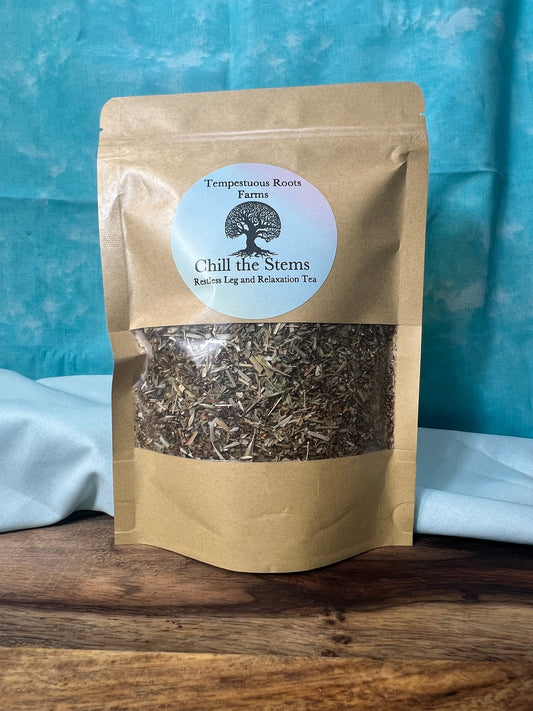 Chill the Stems - Restless Leg & Relaxation Tea - Tempestuous Roots Art & Farms LLC