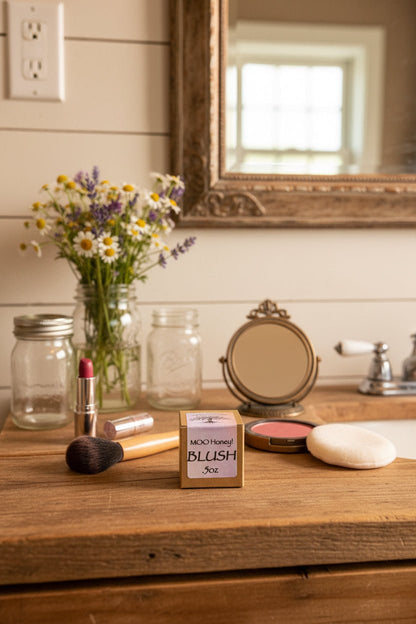 Moo Honey Blush | Tallow & Honey Tinted Lip Balm - Tempestuous Roots Art & Farms LLC