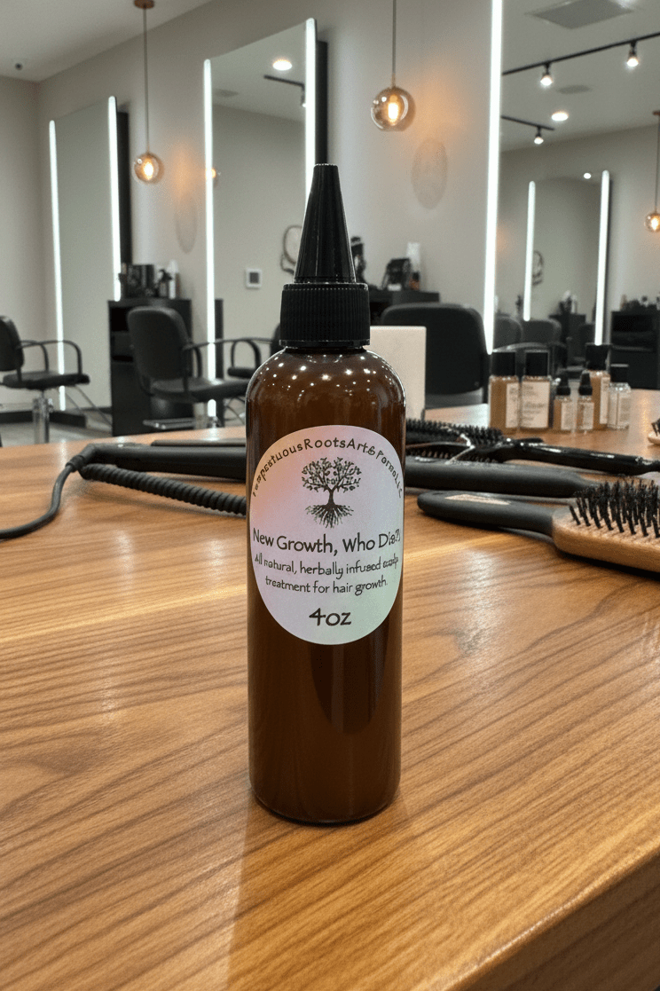 New Growth, Who Dis botanical hair and scalp oil by Tempestuous Roots