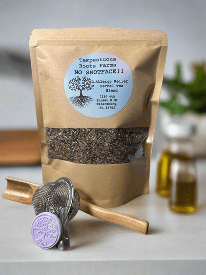 NO SNOTFACE - Allergy Relief Herbal Tea Blend - Tempestuous Roots Art & Farms LLC