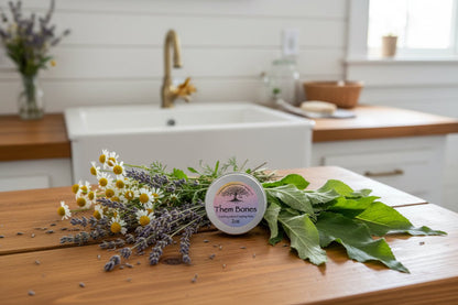 Them Bones comfrey botanical salve by Tempestuous Roots Art & Farms LLC