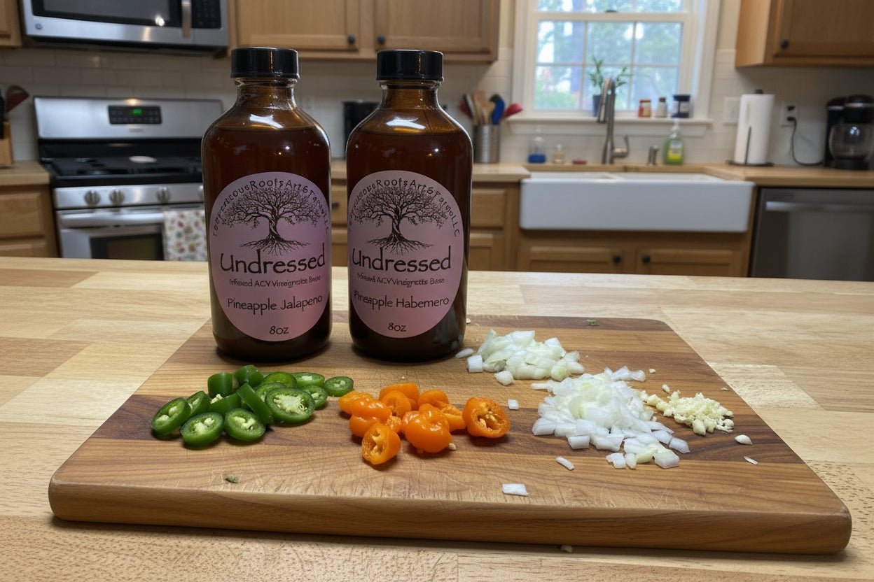 Undressed - Infused ACV Vinaigrette Base - Tempestuous Roots Art & Farms LLC