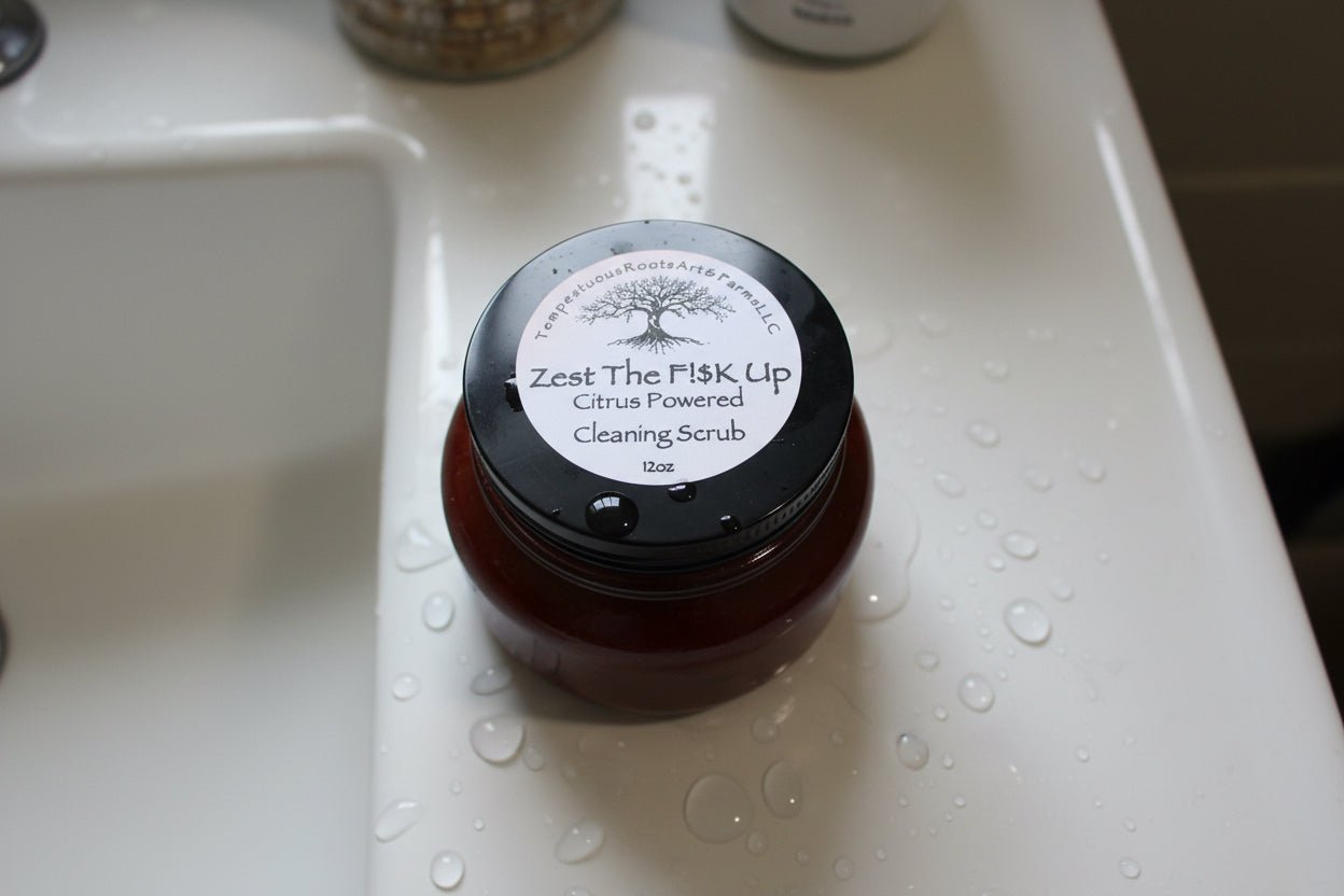 Zest The F!$K Up - Citrus powered cleaning scrub - Tempestuous Roots Art & Farms LLC